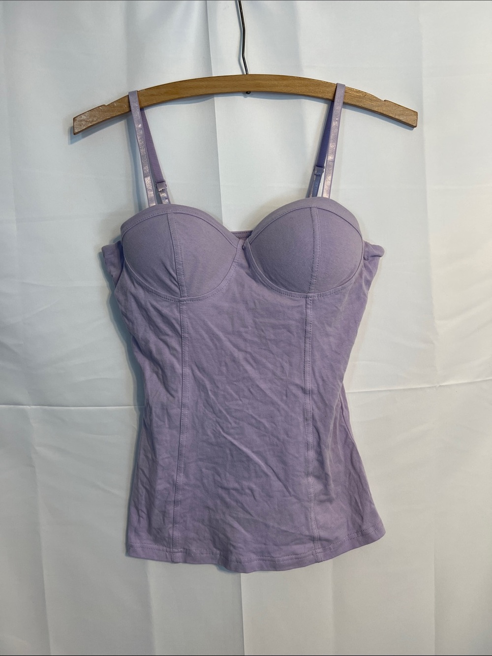 Y2K Lavender Bustier Tank Top